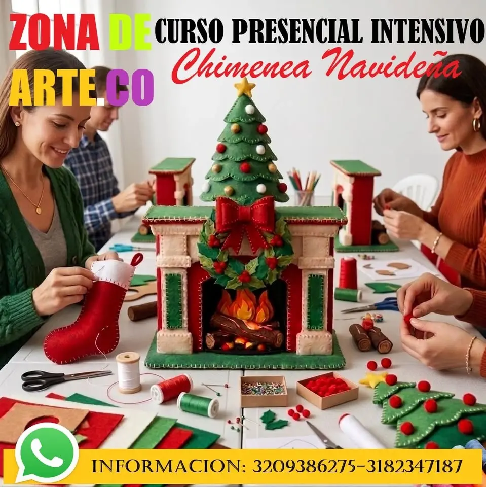 CURSO DE CHIMENEA NAVIDEÑA EN PAÑOLENCI.