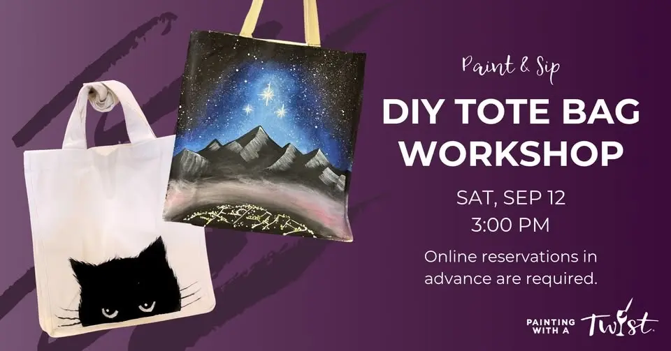 Paint & Sip - DIY Tote Bag Workshop