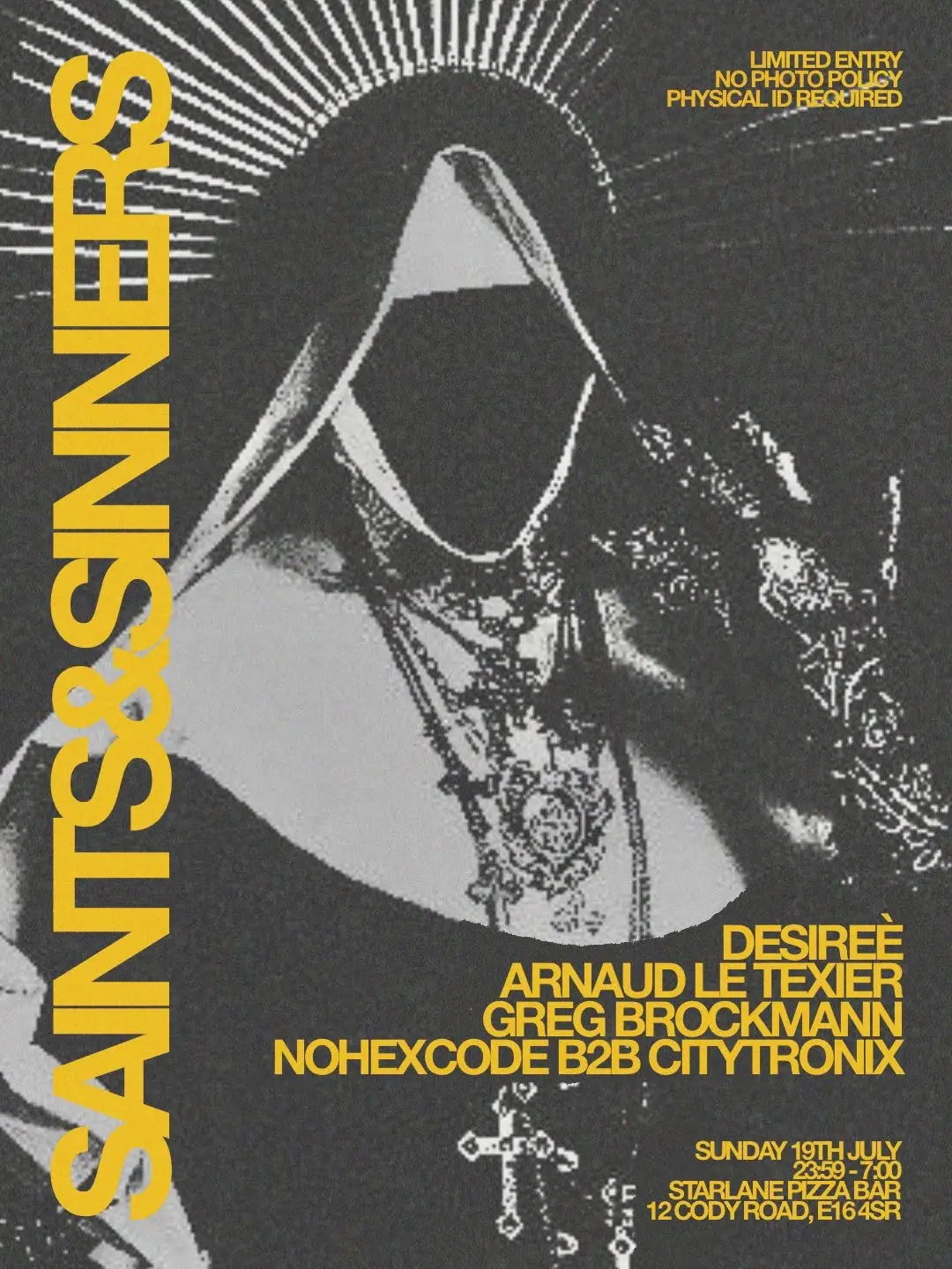 Saints & Sinners with Arnaud Le Texier, Desireè, Greg Brockmann & nohexcode b2b CITYTRONIX