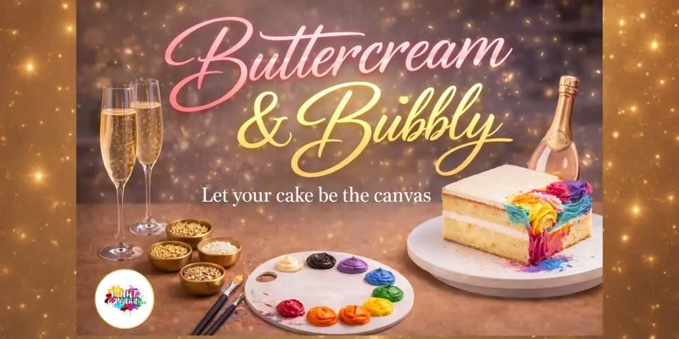 Buttercream & Bubbly: A Cake Painting Experience