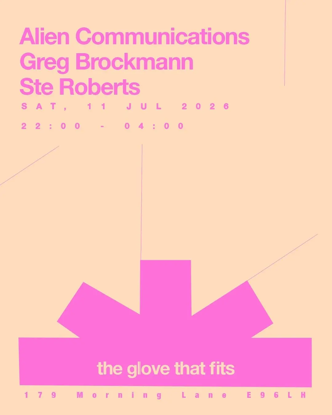 The Glove That Fits presents Alien Communications, Greg Brockmann & Ste Roberts