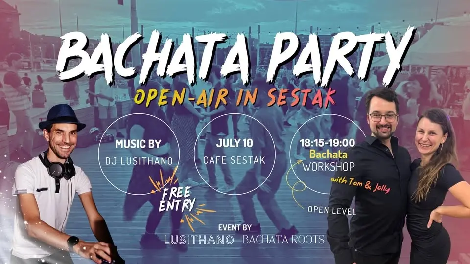 Free Bachata Party and Workshop - Open Air - in Cafe Sestak