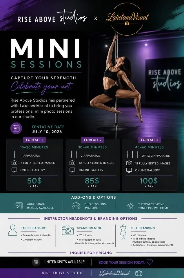 Mini aerial sessions