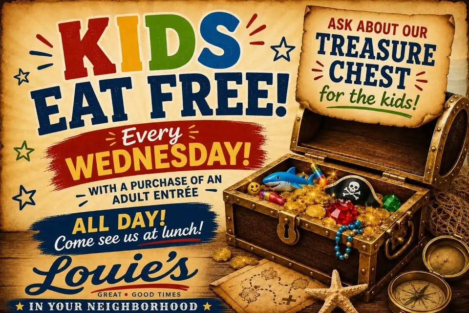 Kids Eat Free Every Wednesday