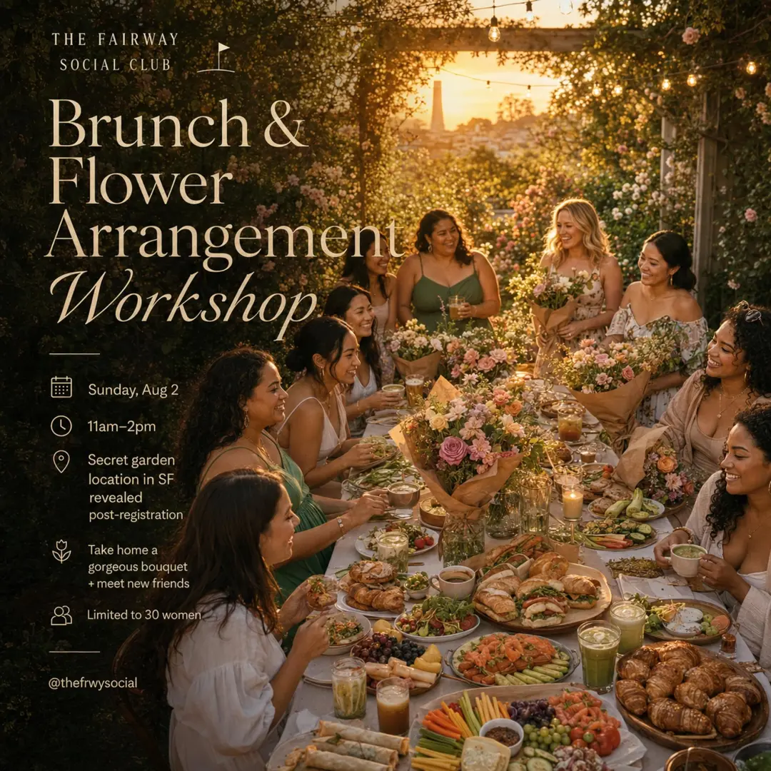 The Garden Party: Brunch & Blooms (Flower Workshop) 🌼🌷