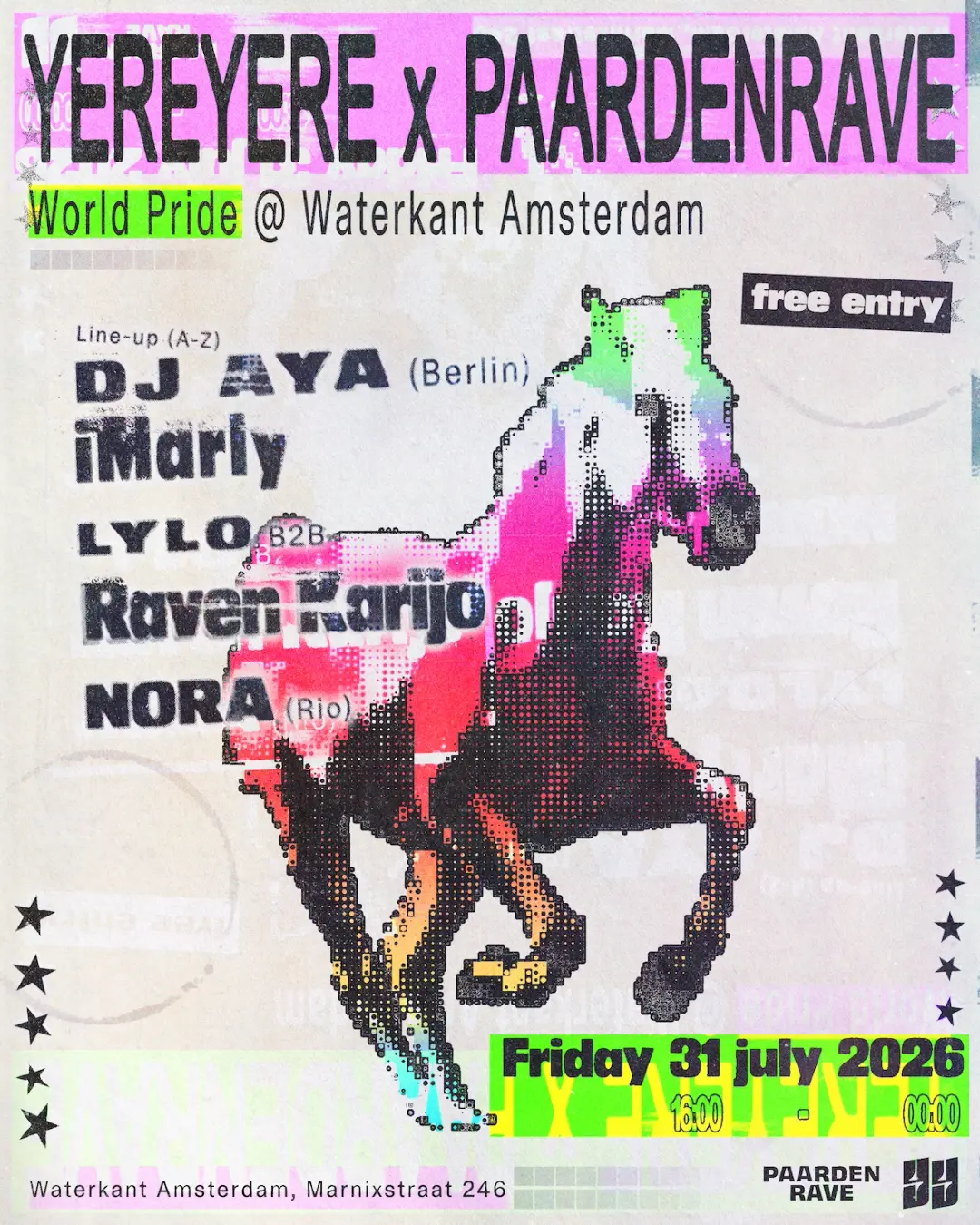 YEREYERE x PAARDENRAVE World Pride 2026