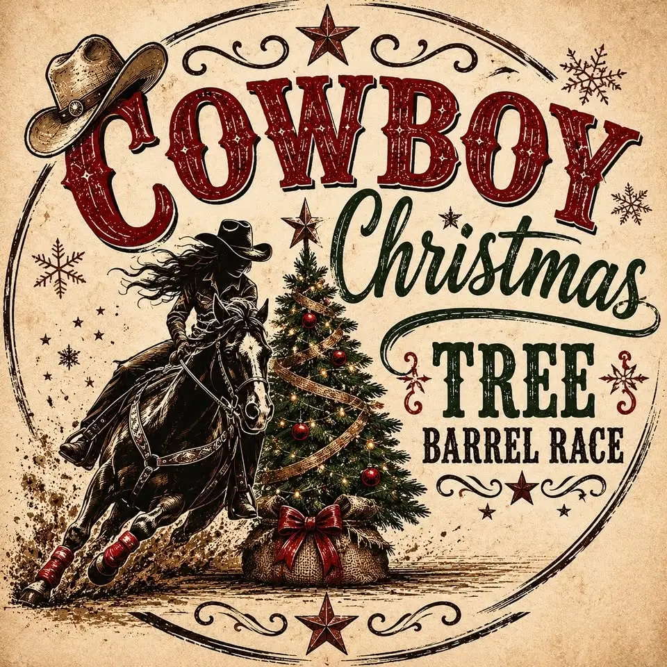 Cowboy Christmas Tree Barrel Race 