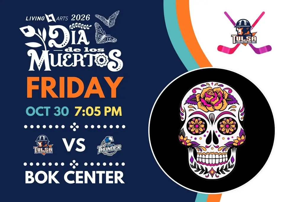 Tulsa Oilers x Living Arts Dia de los Muertos Hockey Game