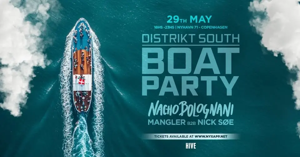 29th MAY | BOAT PARTY - NACHO BOLOGNANI