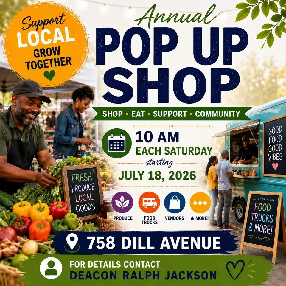 🛍️ Annual Pop Up Shop! 🌿🍔