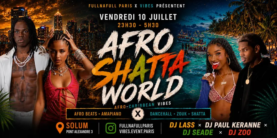 Afro Shatta World 2 — Afrobeats, Shatta, Amapiano Au Solum
