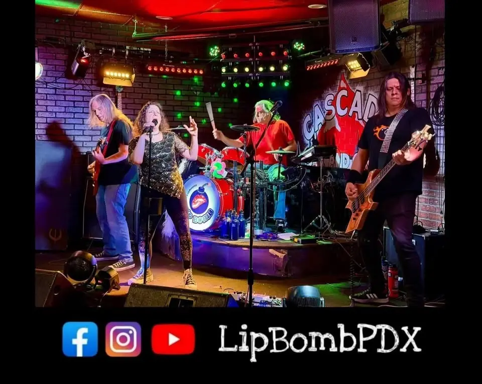 Fun Quirky 80s 90s Band Lip Bomb's 5-Year Bandiversary Cascade Bar & Grill Vancouver WA Fri Sept 25