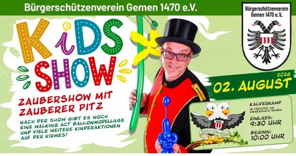 Kids Show beim Schützenfest 
