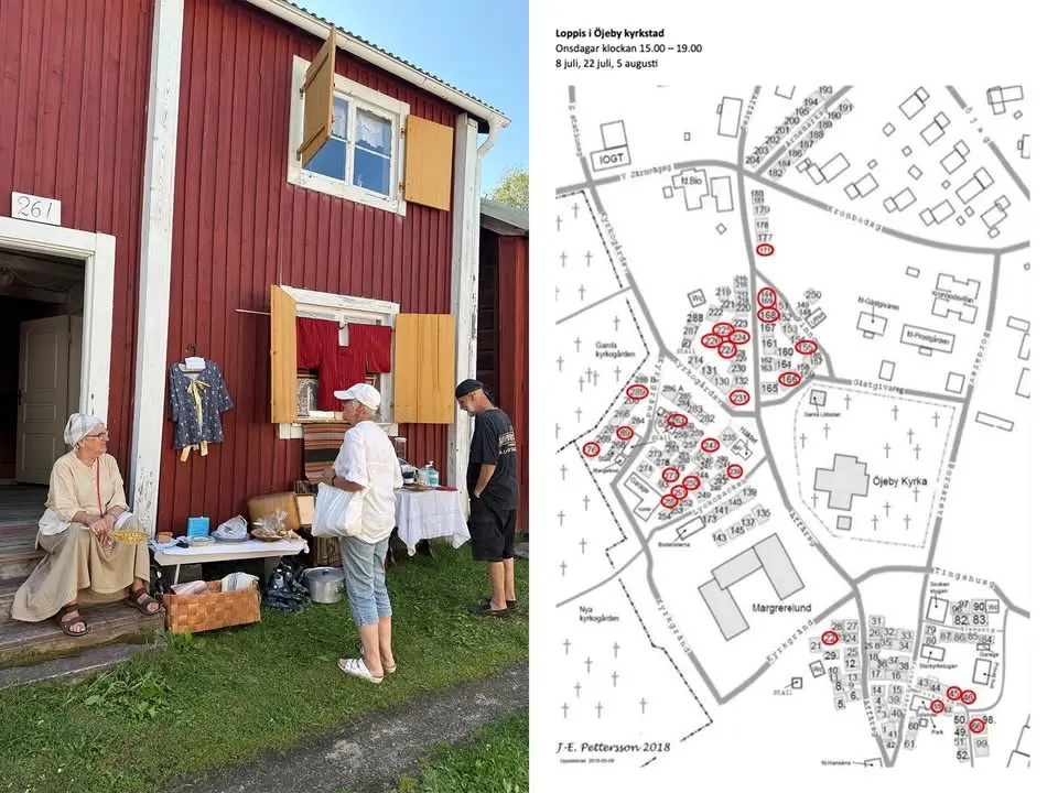 Loppis i Öjeby Kyrkstad