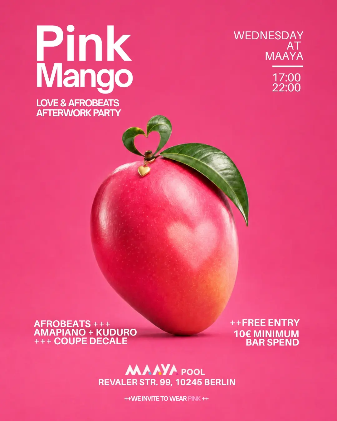 PINK MANGO — LOVE & AFROBEATS BY THE POOL