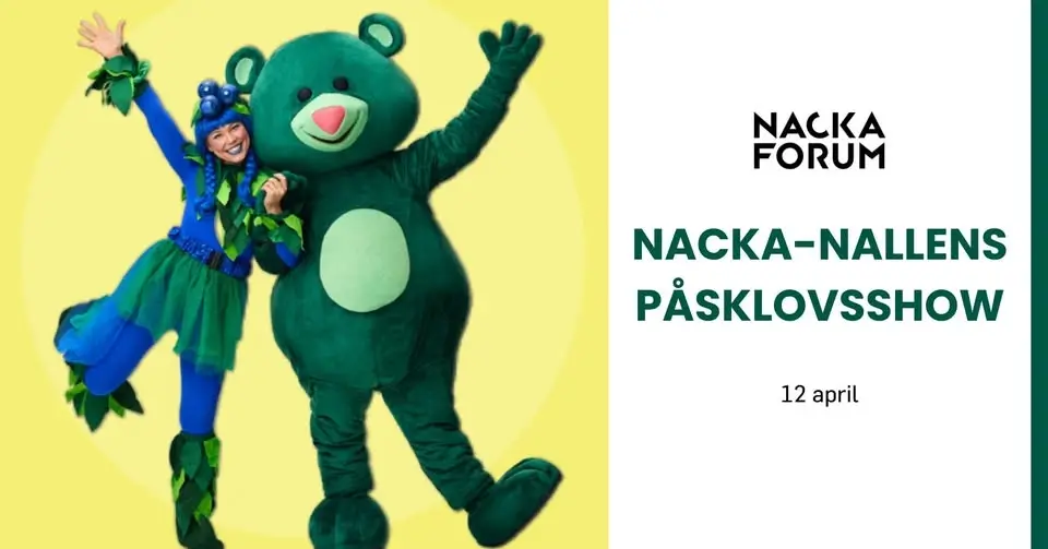 Avsluta påsken med Nacka-Nallens show & mingel! 🐣🎶