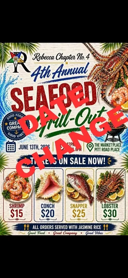 Rebecca Chapter No. 4's 4th Annual Seafood Grill out