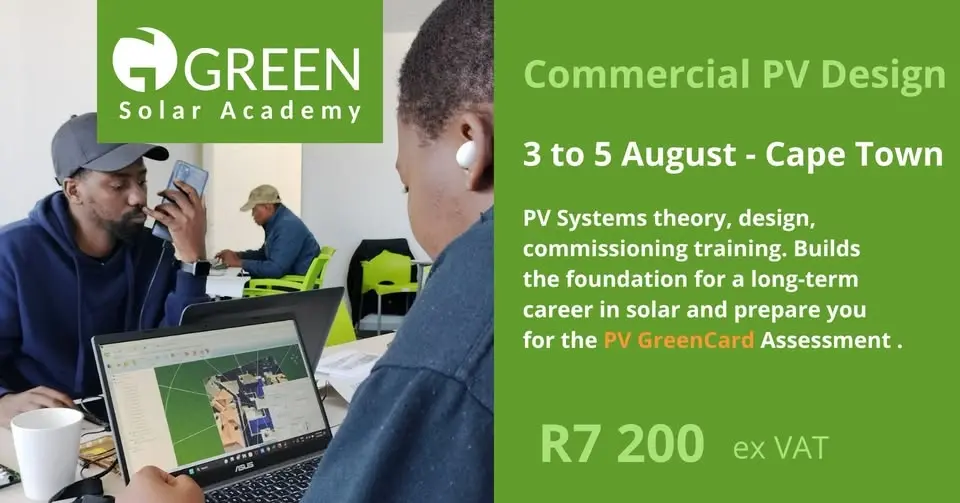 Commercial PV Design - CPT - 3-Day Masterclass