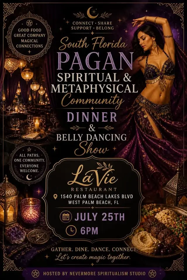 Dinner and Belly Dancing Show-La Vie Medertaranian - Pagan and Metaphysical Meet Up Community 