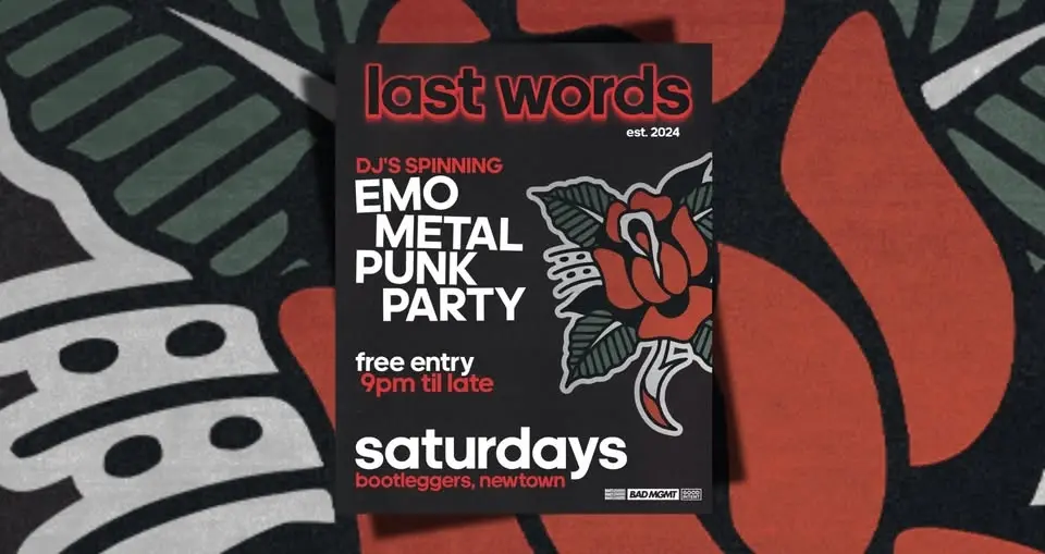 Last Words Emo Night | FREE ENTRY | Weekly Punk / Emo / Metal / Party