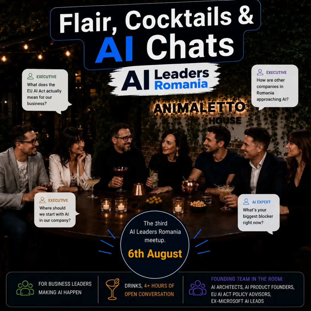 Let's Talk AI: Flair, Cocktails and AI Chats - powered by AI Leaders Romania