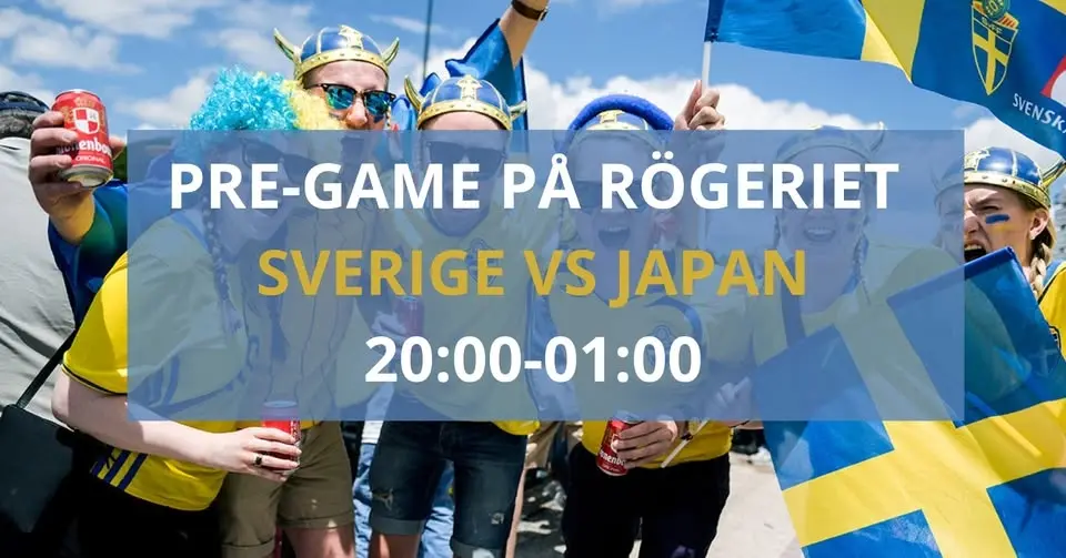 PRE-GAME PÅ RÖGERIET SVERIGE VS JAPAN