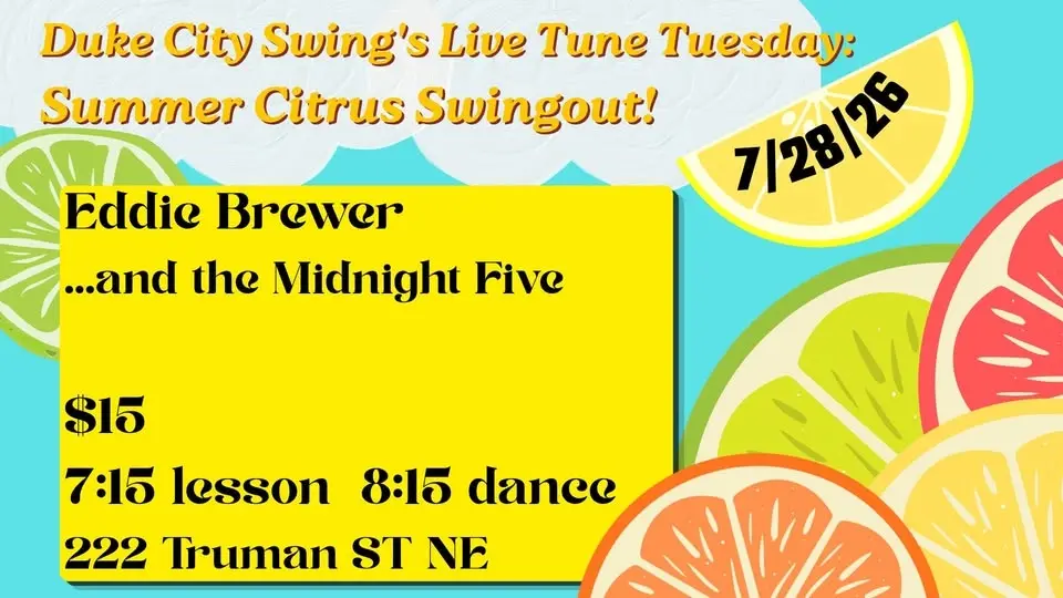 Live Tune Tuesday: Summer Citrus Swingout