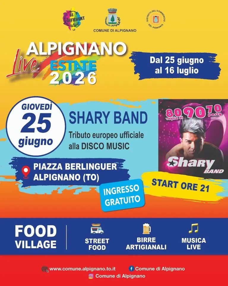 SHARY BAND Alpignano live PIAZZA BERLINGUER