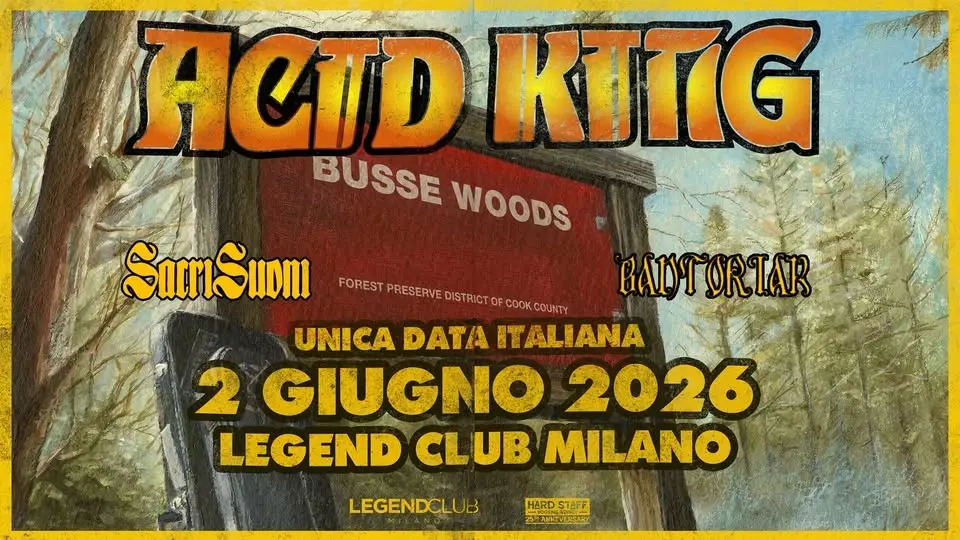 ACID KING + Sacri Suoni + Bantoriak dal vivo al Legend Club