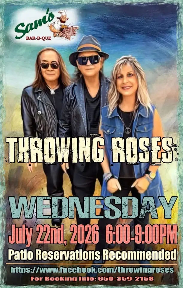 throwing roses @ Sam's Bar-B-Que - Wednesday, July 22nd!!!