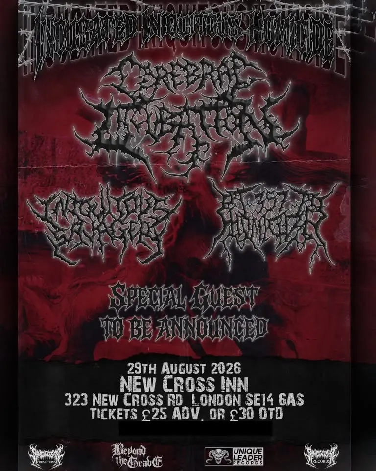BTG Presents Cerebral Incubation | Unfathomable Ruination | Iniquitous Savagery | .357 Homicide