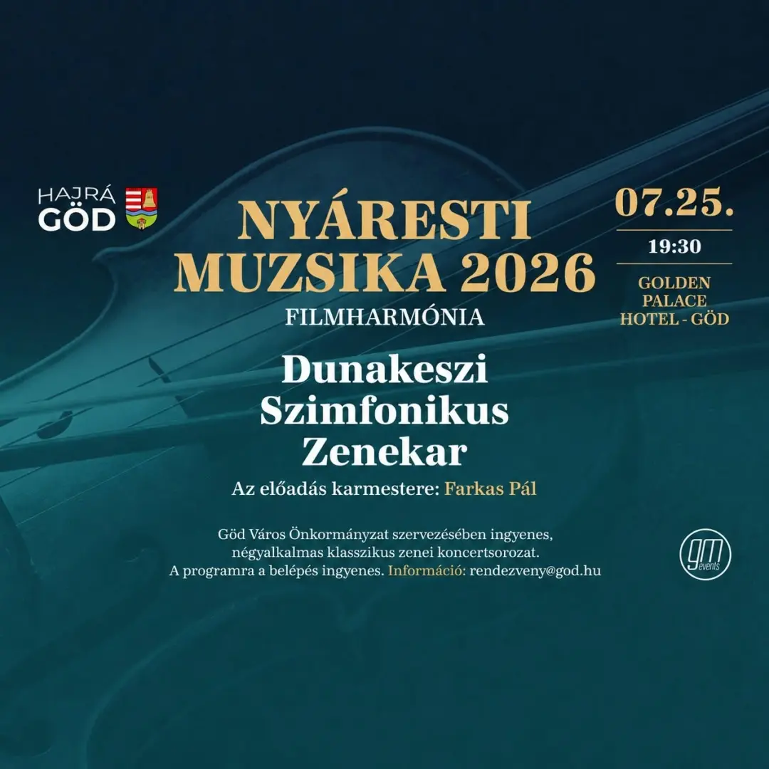 Nyáresti Muzsika 2026 - Filmharmónia - Golden Palace Hotel - Július 25. 