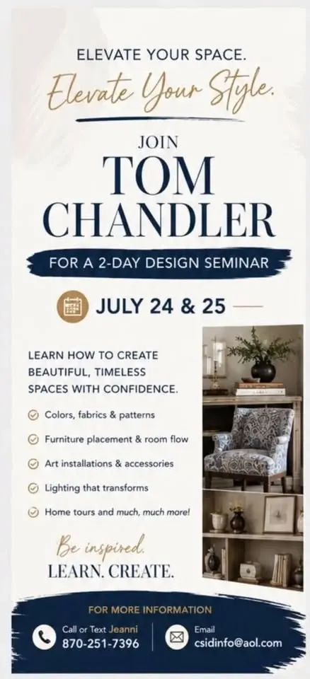 Two-Day Interior Decorating Seminar 