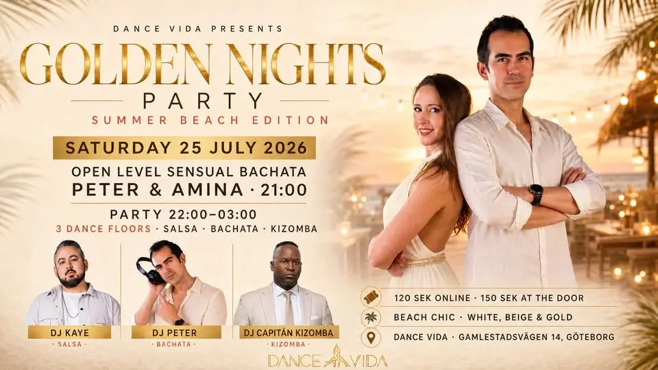 ✨ GOLDEN NIGHTS PARTY – SUMMER BEACH EDITION ☀️🌴