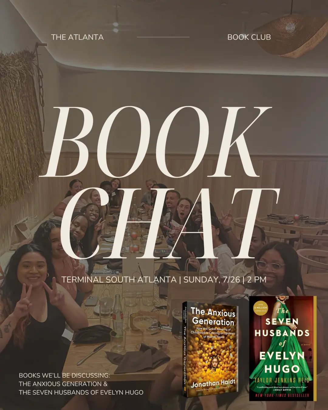 Book Chat (The Seven Husbands of Evelyn Hugo & The Anxious Generation)