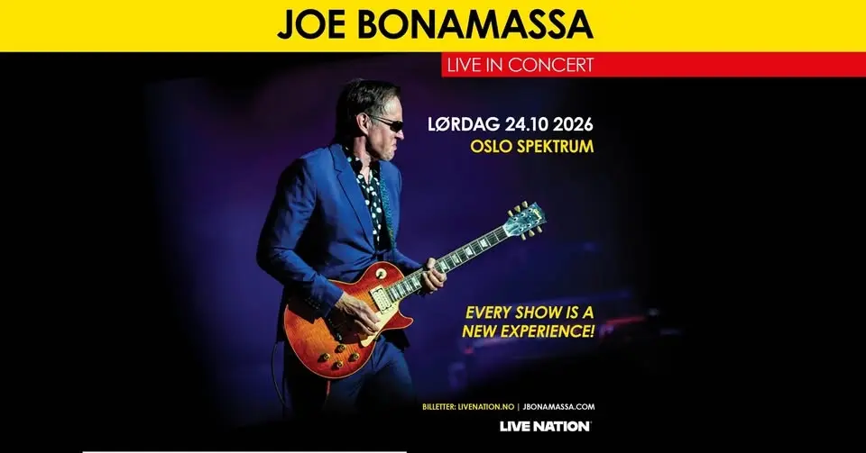 Joe Bonamassa: Live In Concert / Oslo Spektrum / Pres. av Live Nation