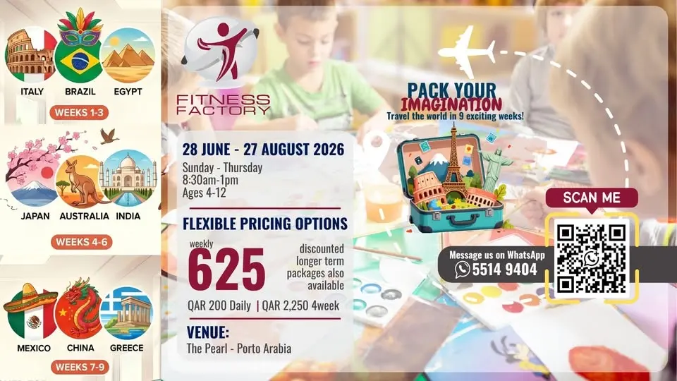 Pack Your Imagination: Summer Camp 2026 | The Pearl - Porto Arabia