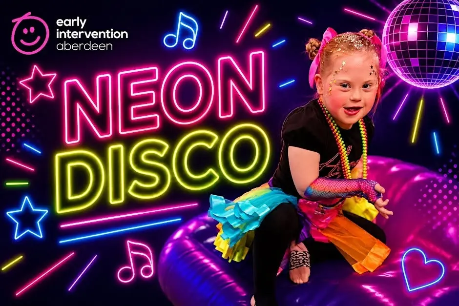 ASN Neon Disco Stay & Play with Bouncy Catle •Aberdeen City Council*