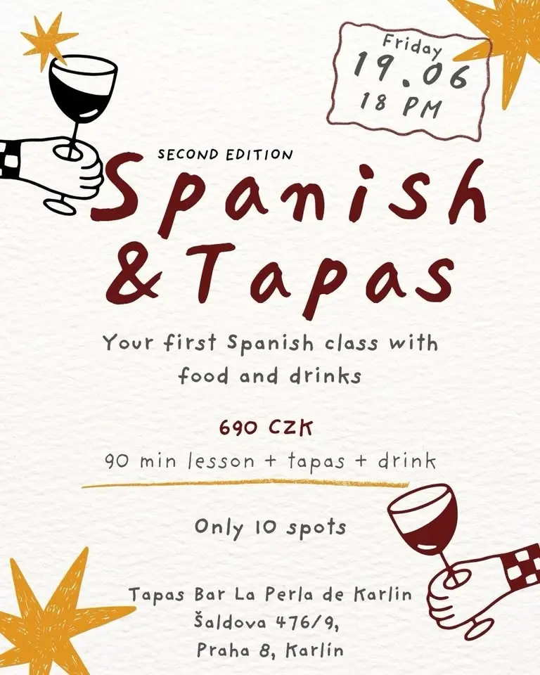Spanish & Tapas - Beginner Spanish Speaking Experience in Prague