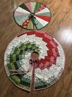 Christmas Tree Skirt - Bargello Style 