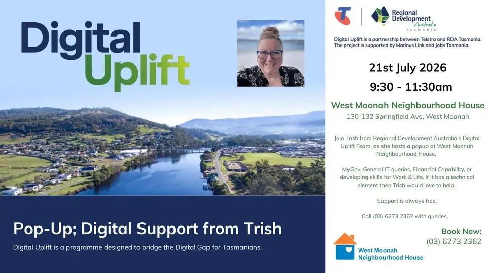 Digital Uplift Pop-up - West Moonah Neighbourhood House