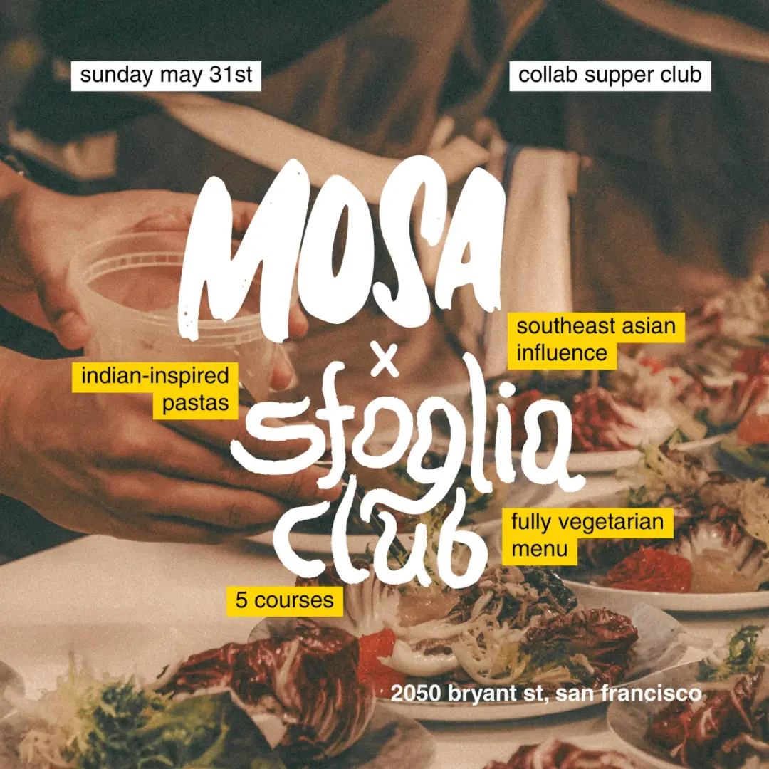 🍝 MOSA x Sfoglia Supper Club ft. 5-Course Vegetarian Seasonal Menu (5/31)