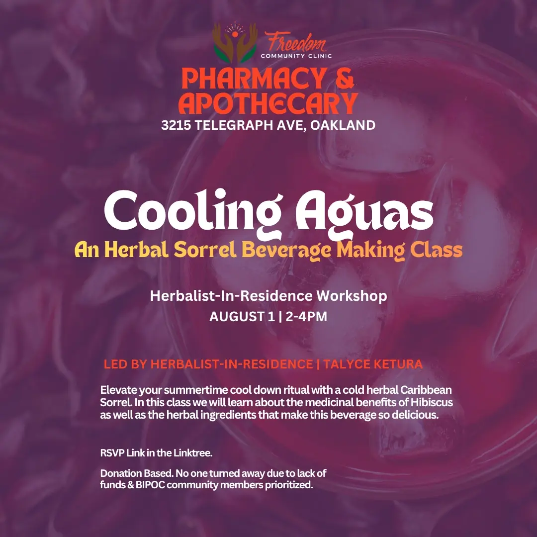 Cooling Aguas: An Herbal Sorrel Beverage Making Class - Herbalist-in-Residence