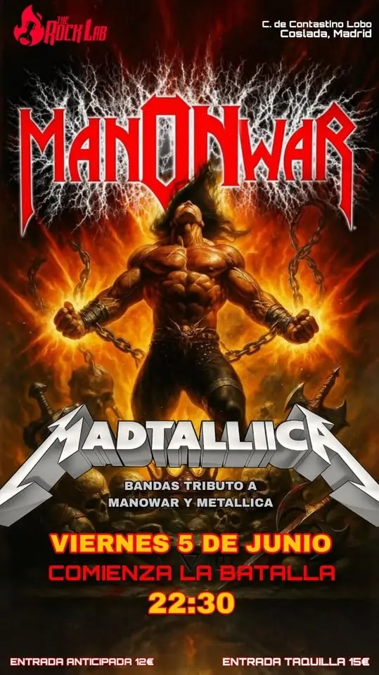NOCHE DE TRIBUTOS: MANONWAR + MADTALLICA