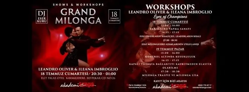 GRAND MİLONGA ve WORKSHOP