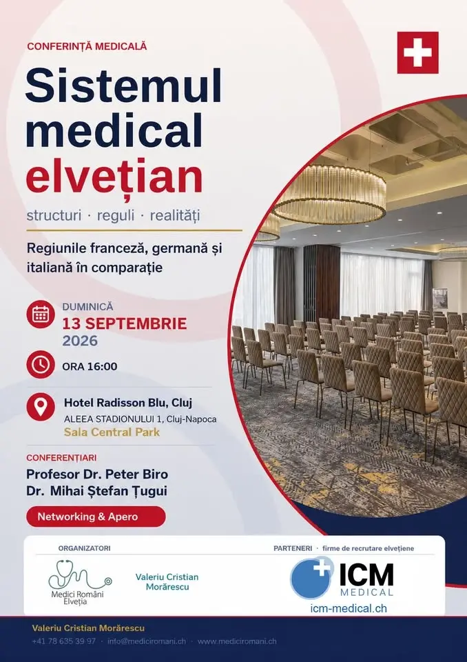Conferinta Cluj | Sistemul medical elvetian: structuri, reguli si realitati