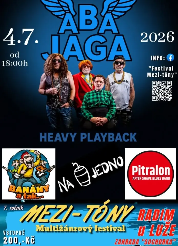 Zahradní multižánrový hudební festival Mezi-tóny 4.7.2026 