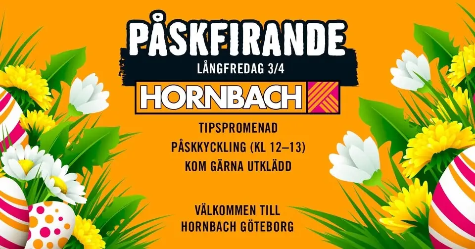 Påskfirande på HORNBACH Göteborg