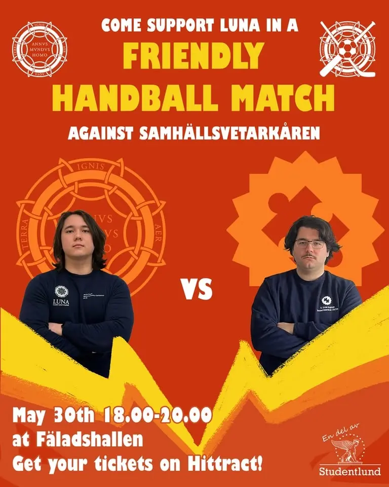 Handball match: LUNA vs Samvetet
