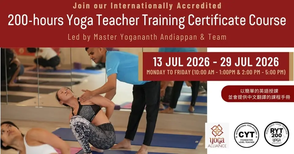 200-hours Yoga Teacher Training Certificate Course (Mon to Fri ,Morning to Afternoon)